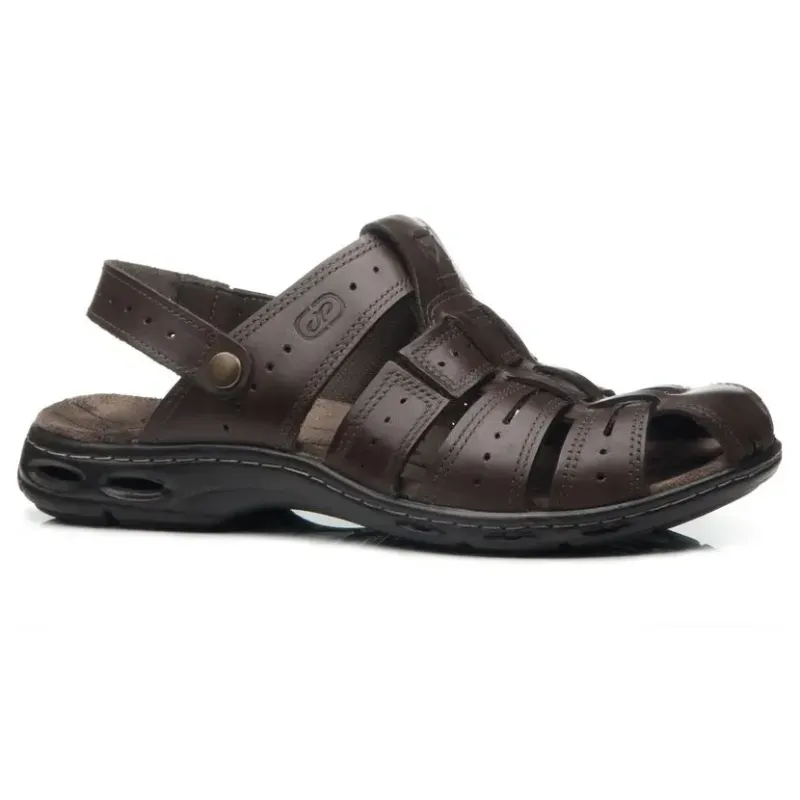 Sandália Pegada Masculina Marrom 38