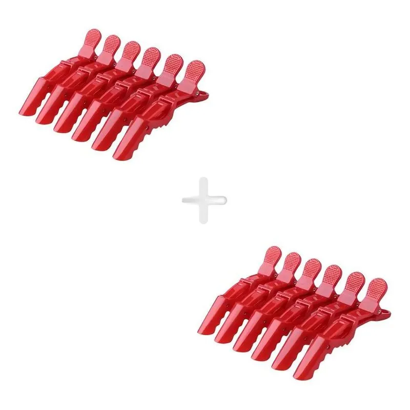 12 Unidades Presilha Prendedor Cabelo Clips Tipo Crocodilo C