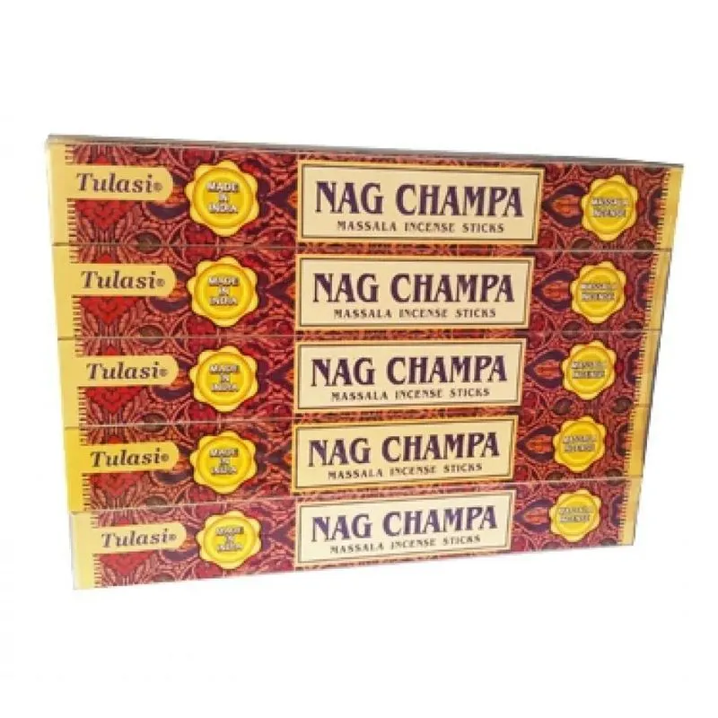 Incenso Tulasi Massala Nag Champa Pacote Com 10 Caixas
