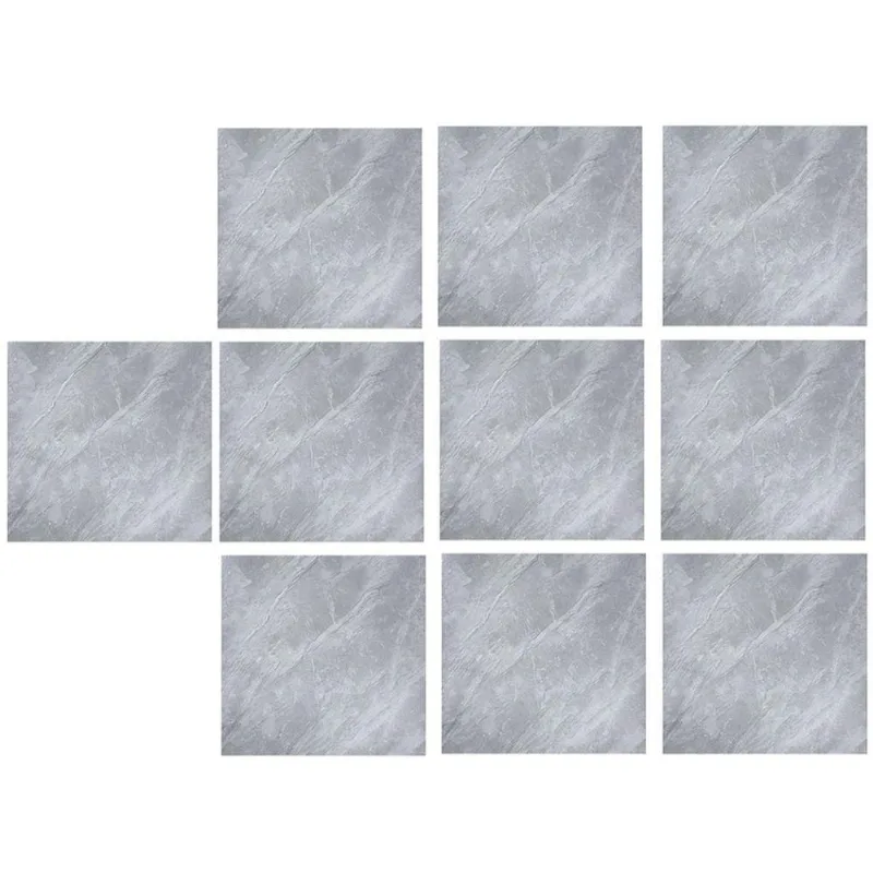 Piso Vinílico Autocolante BSL3835 PVC Quadrado Brilhante para Interno Cinza Leva Pro Pet 10 Unidades