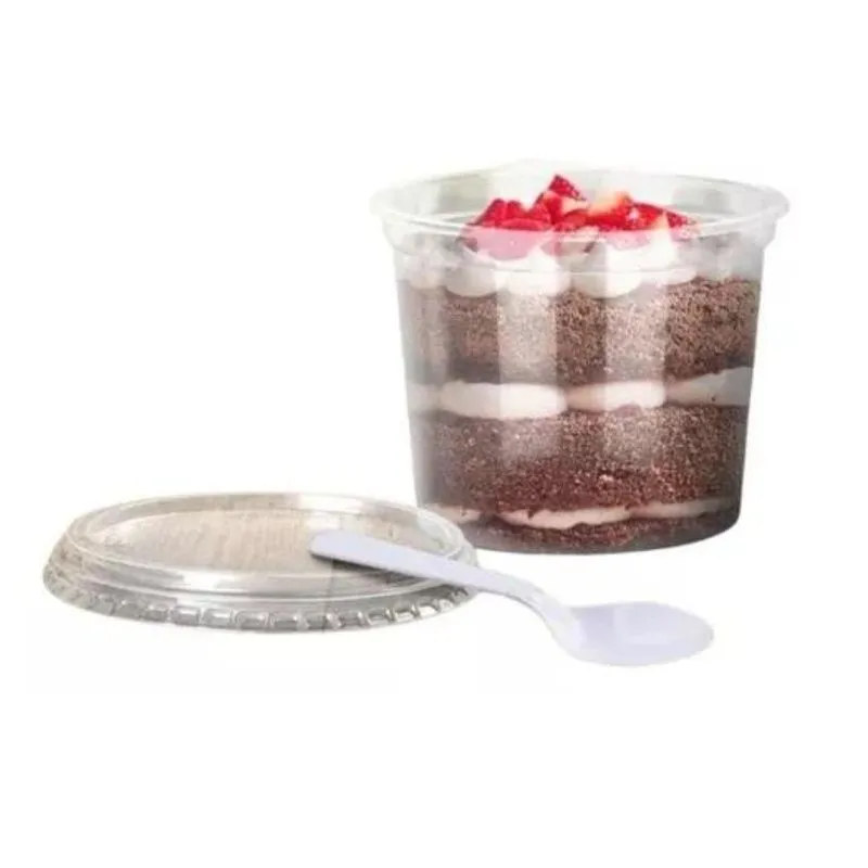100un Pote Redondo 145ml G307 Cristal Pp Freezer -microondas