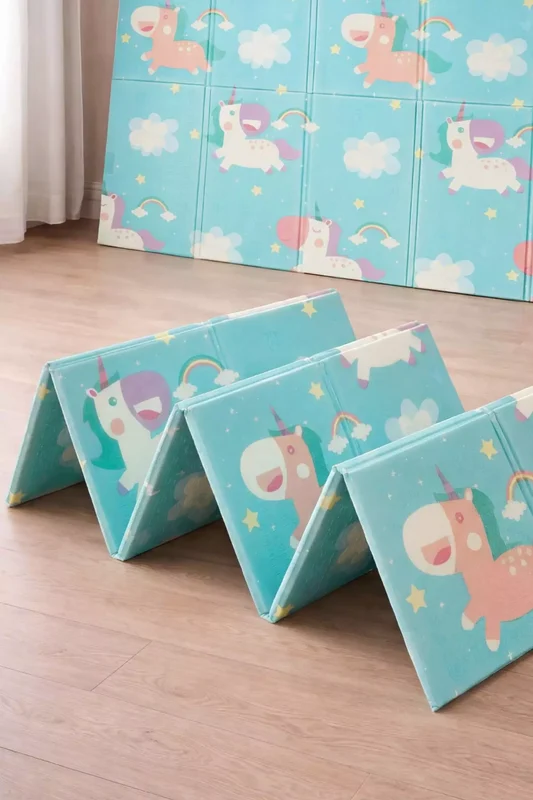 Tapete Tatame Infantil Dobrável Dupla Face Uni 180x150