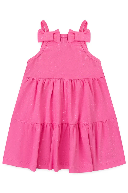 Vestido de Verão para Menina Laços Encantados Pink M