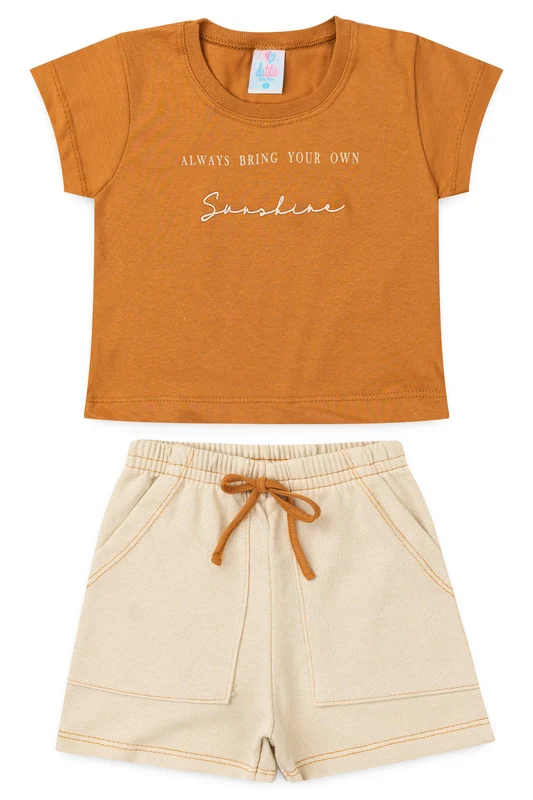 Conjunto de Verão para Menina Summer Style Caramelo 1