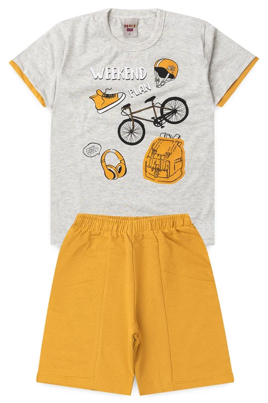 Conjunto de Verão para Menino Weekend Plan Mescla 1