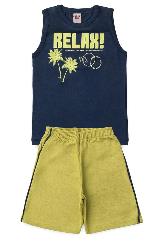 Conjunto de Verão para Menino Relax Marinho 1