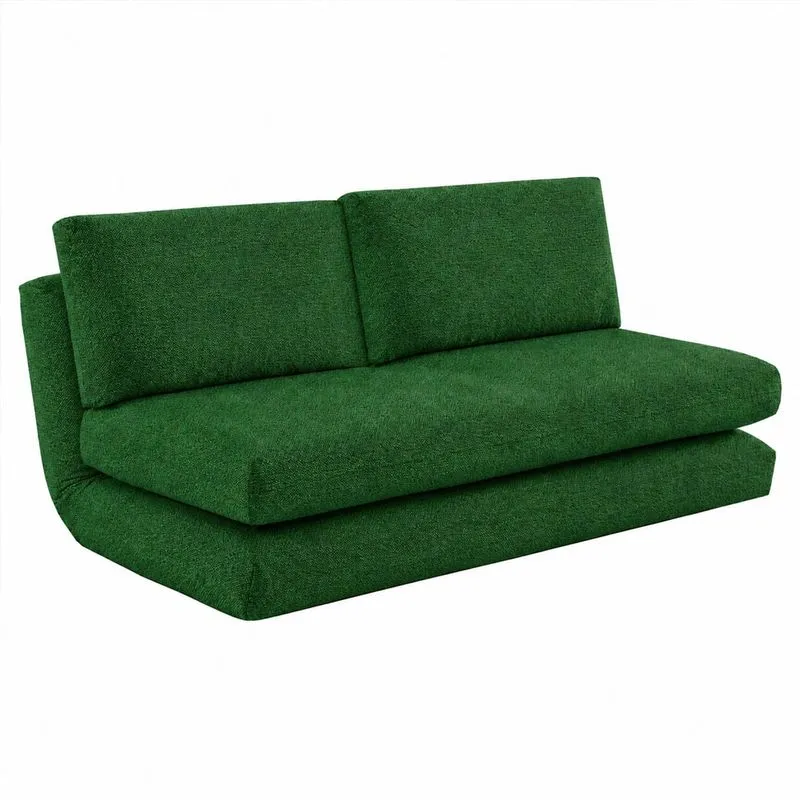 Sofá-Cama Acaso em Linho Verde 1,60m