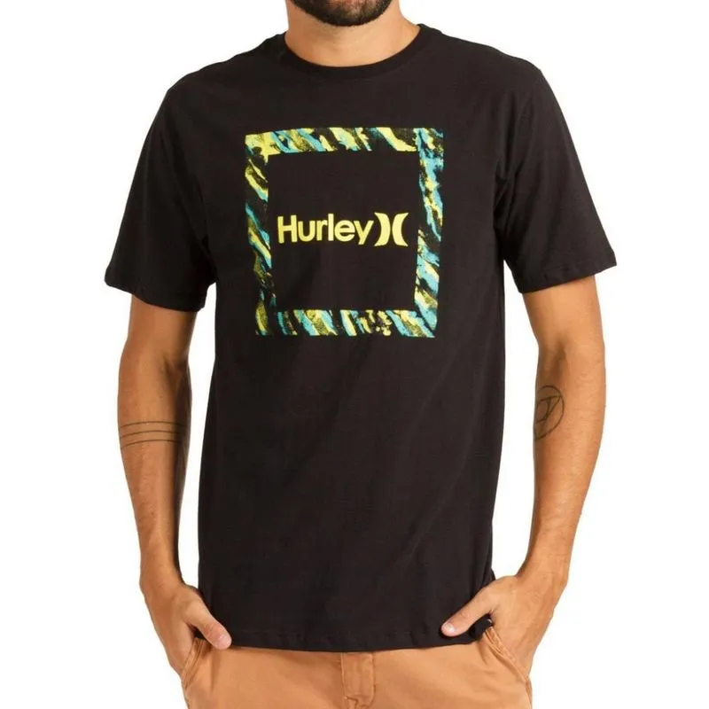 Camiseta Hurley Silk Frame Masculina Preto GG / preto