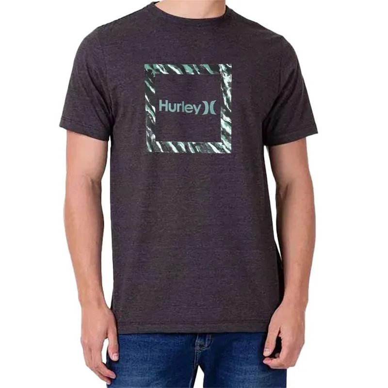 Camiseta Hurley Silk Frame Masculina Preto Mescla M / preto