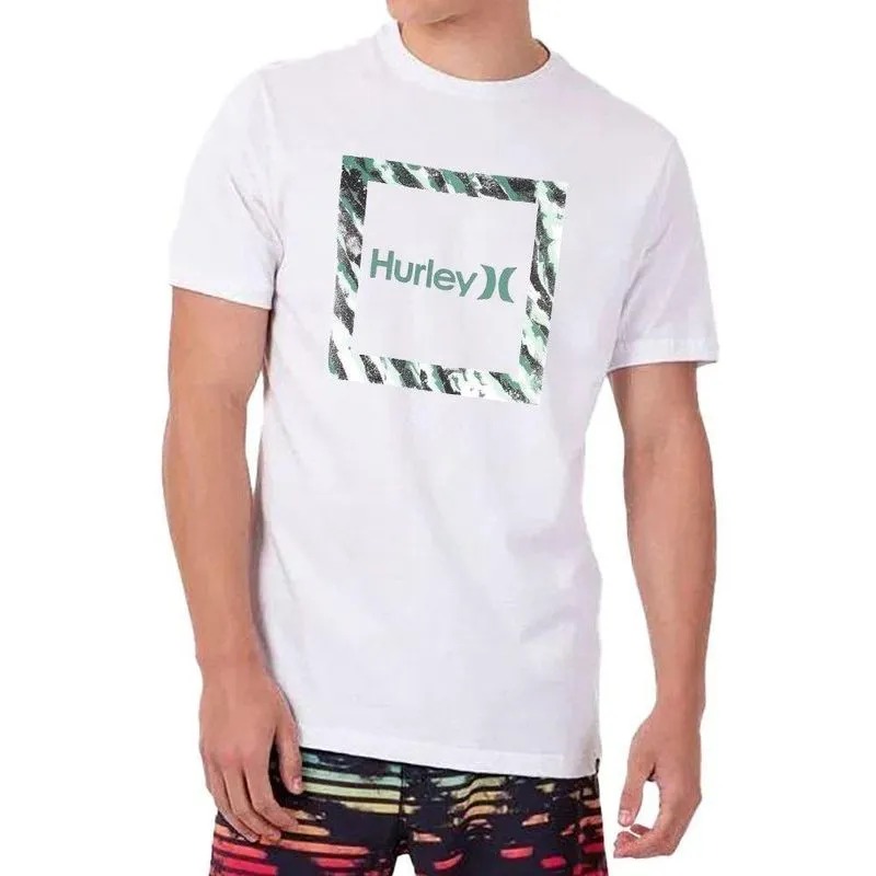 Camiseta Hurley Silk Frame Masculina Branco G / branco