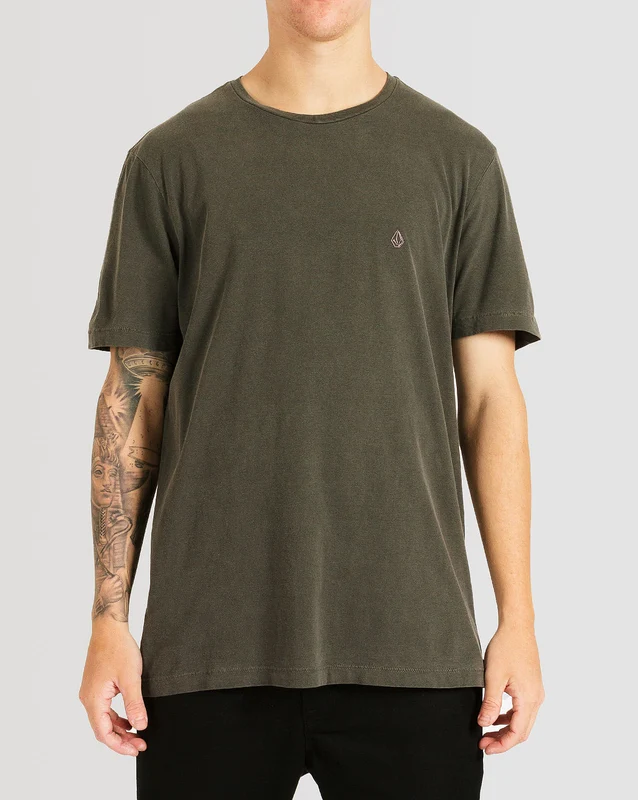 Camiseta Volcom Especial Manga Curta Solid Stone Cinza GG / Cinza