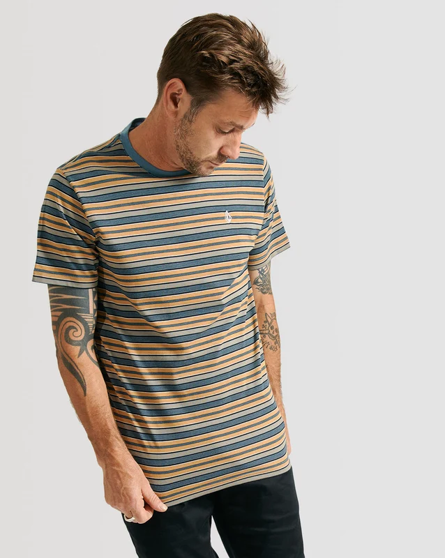 Camiseta Volcom Slim Fit Wattage Azul M / AZUL