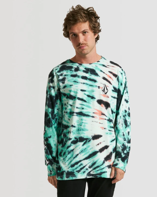 Camiseta Volcom Manga Longa Regular Iconic Dye GG / Tie Dye