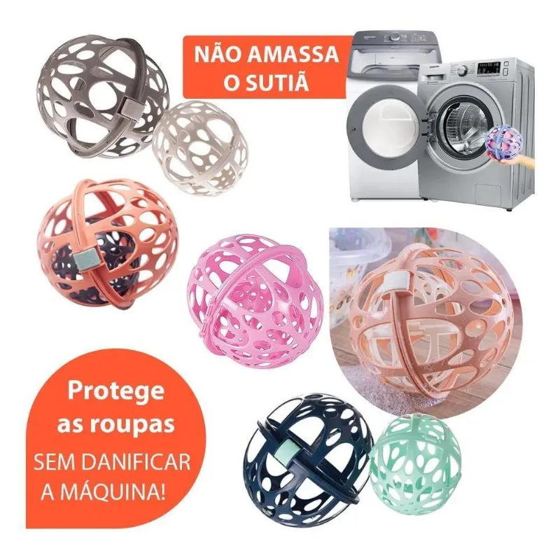 Protetor Lava Sutiã E Roupas Finas Em Máquina De Lavar