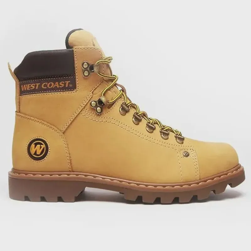 Bota Masculina Worker Classic Nobuck Yellow Coffee West Coast 311001-837