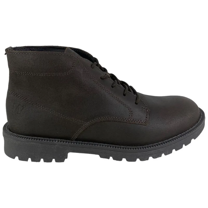 Bota Coturno Cano Curto Masculina Em Couro West Coast