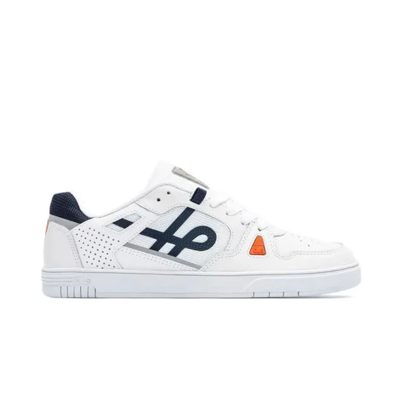 Tênis Öus Couro 17 2K Essencial Branco Azul Laranja