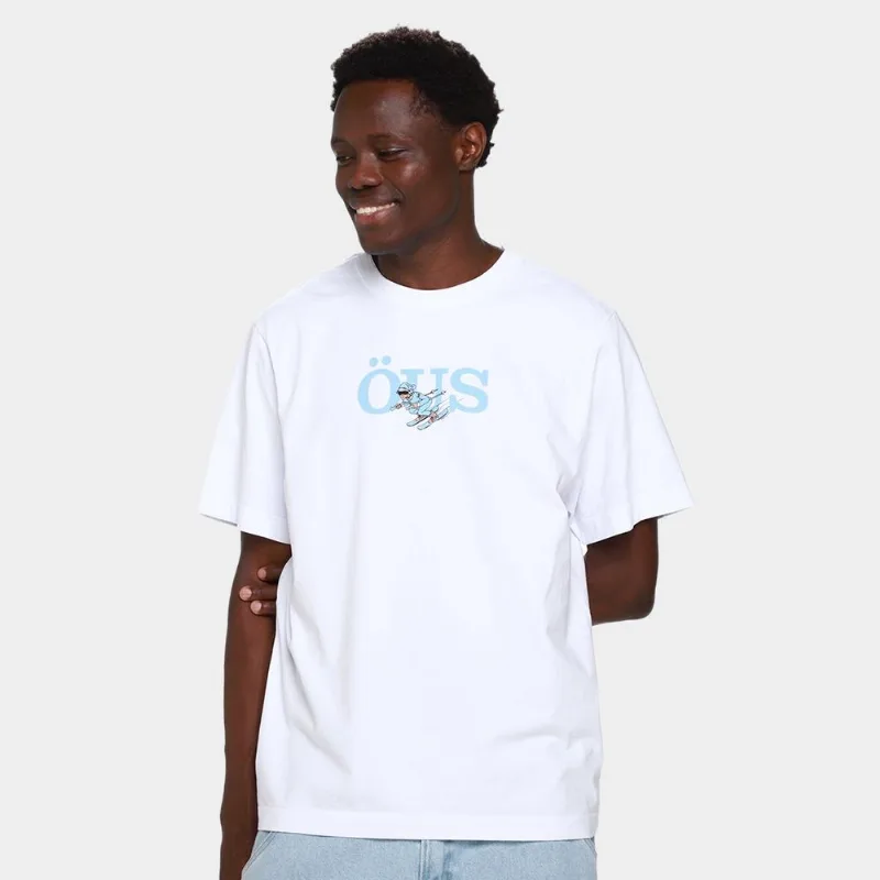 Camiseta Öus Estampada Masculina - Masculino - Branco