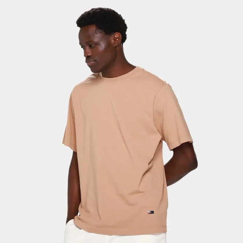 Camiseta Öus Logo Masculina - Masculino - Marrom Claro