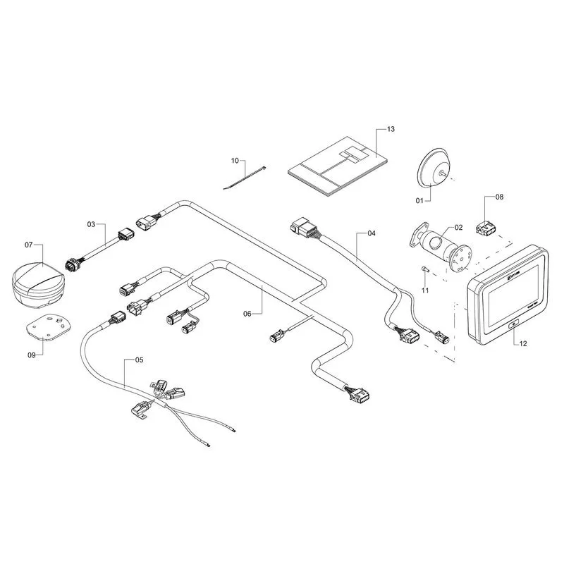 Conj. de luz OMNI 700 - máquina 1251488 (CONJUNTO COMPLETO)