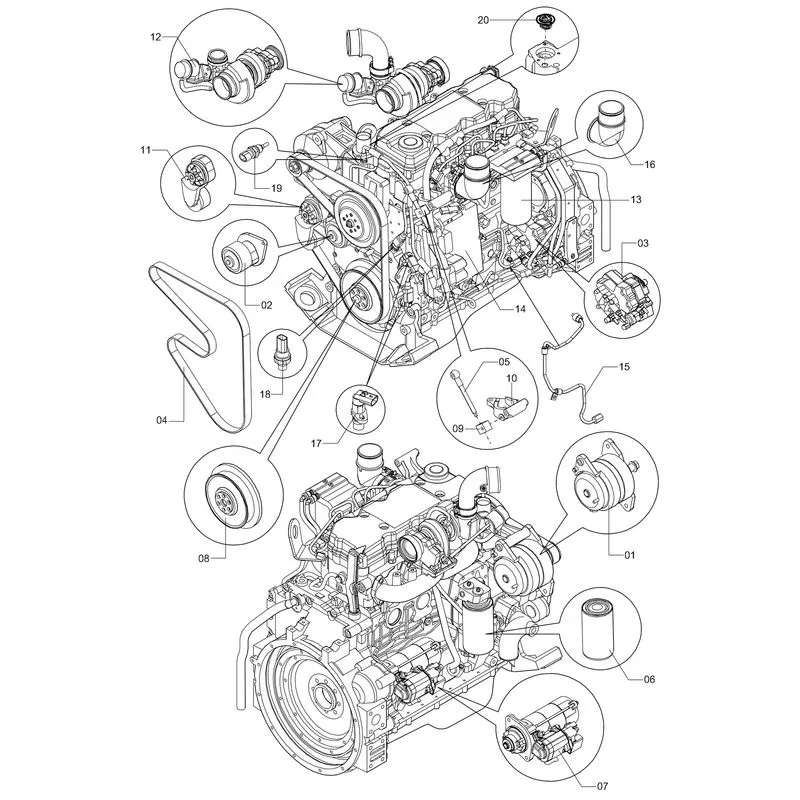MOTOR DIESEL QSB4.5 1210779 (CONJUNTO COMPLETO)