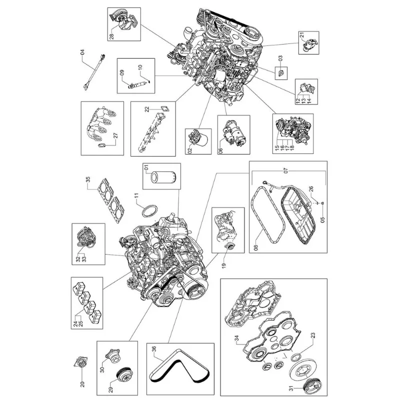 MOTOR MWM 4.10TCA iEGR MAR-I 1236945 (CONJUNTO COMPLETO)