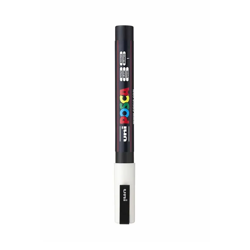 Marcador Multiuso Uniball Artes Posca Ponta Média Branco 1.3mm