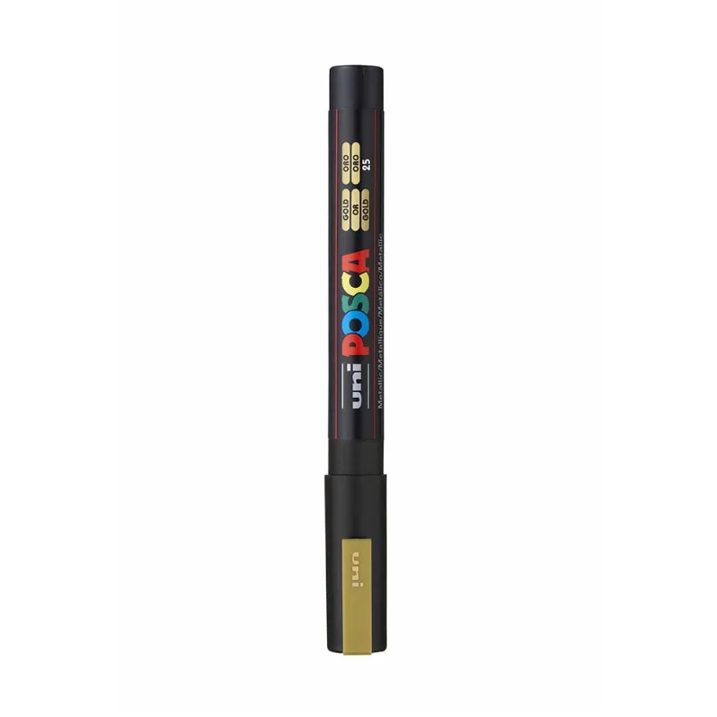Marcador Multiuso Uniball Artes Posca Ponta Média Ouro 1.3mm