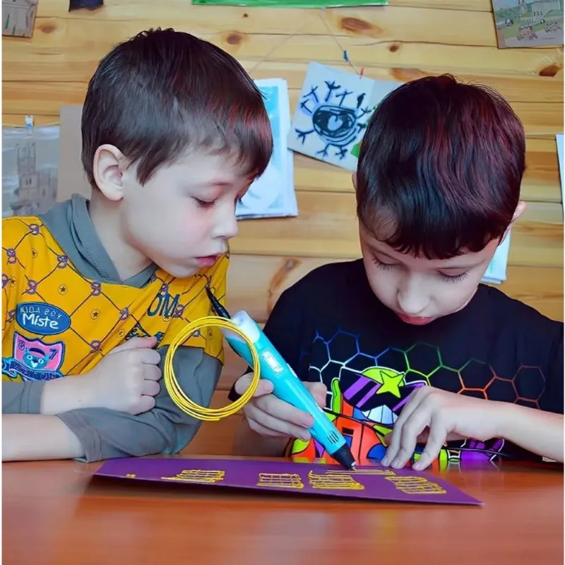 Caneta Impressora 3d Com Filamento Diy Desenho Presente Com Tela De lcd Compatível pla Segurança