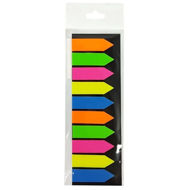 Marca Página Adesivo Neon 7 Cores Eagle 20 Folhas