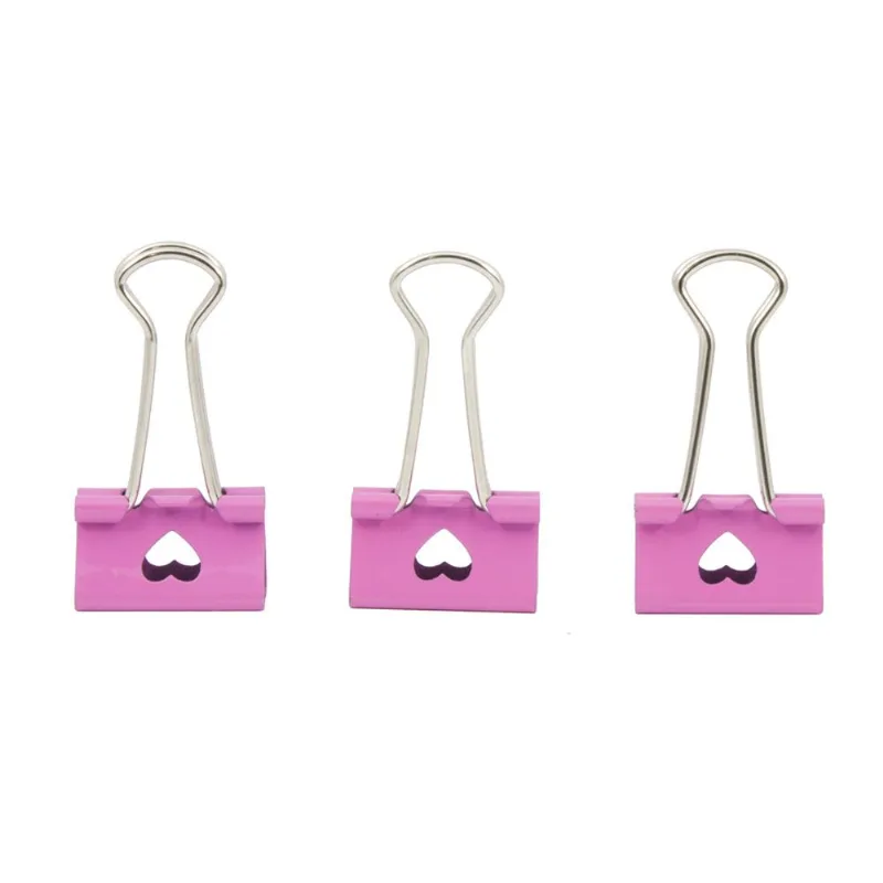 Prendedor De Papel Binder Clips Coração Cis 19mm C/24