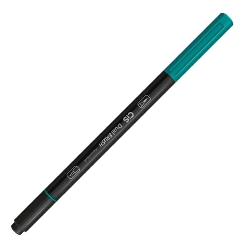 Marcador Dual Brush Aquarelável Verde Jade - Cis