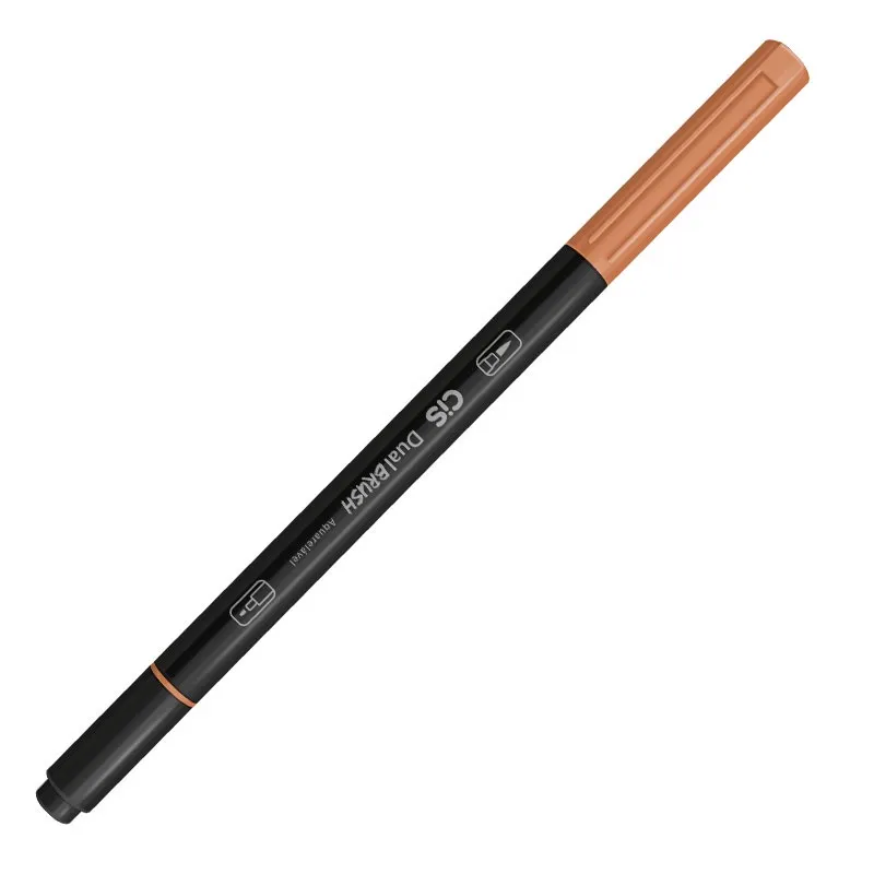 Caneta Pincel dual Brush Aquarelável - (31) - Marrom Claro - Cis