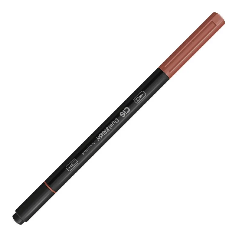 Caneta Pincel dual Brush Aquarelável - (33) - Castanho - Cis