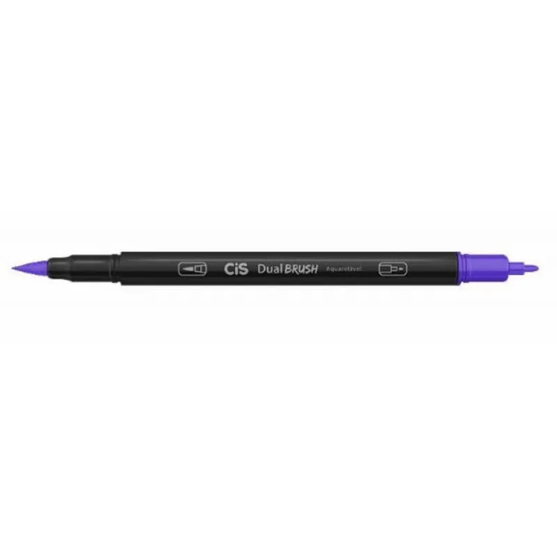 Marcador Dual Brush Aquarelável Violeta - Cis