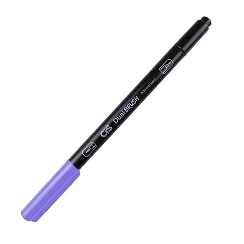 MARCADOR C/2 PONTAS DUAL BRUSH AQUARELA LILAS - 70.05