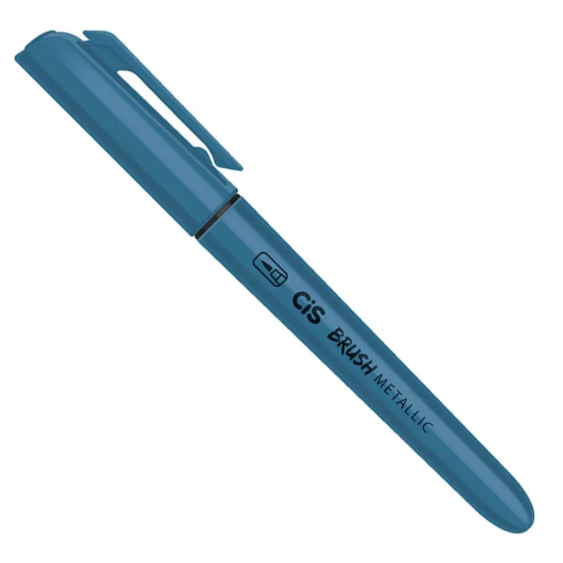 Marcador Brush Metallic Azul - Cis