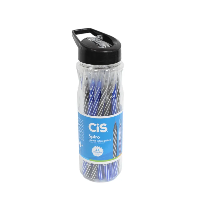 CANETA ESFEROGRAFICA SPIRO 0.7 AZUL/PRETA R.57.0800 ÚNICA