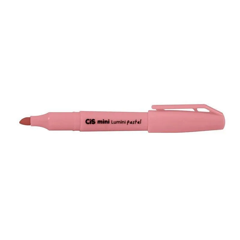 Caneta Cis Marca Texto Lumini Pastel Mini - Rosa Pastel