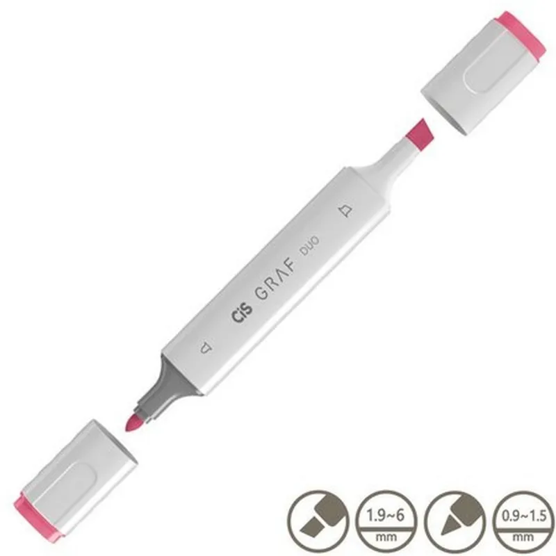 Caneta Graf Duo Marcador Artístico 3 Rose Red – Cis
