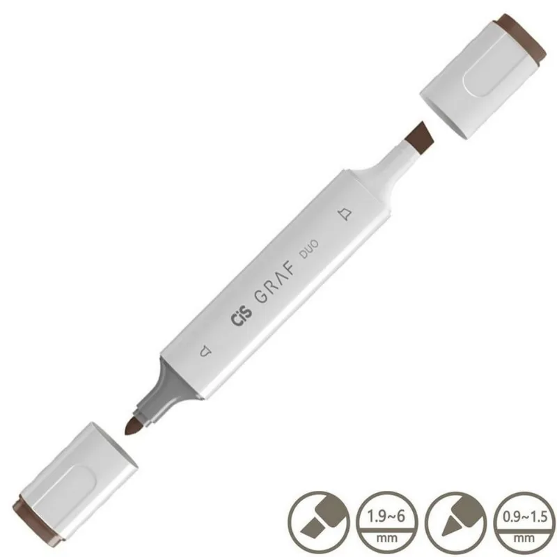 Caneta Graf Duo Marcador Artístico 98 Chestnut Brown - CIS