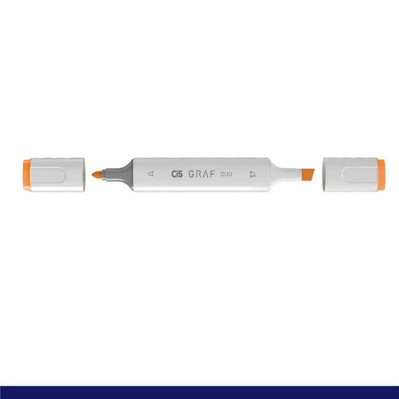 Marcador Artístico Graf Duo 122 Fluorescent Orange - Cis