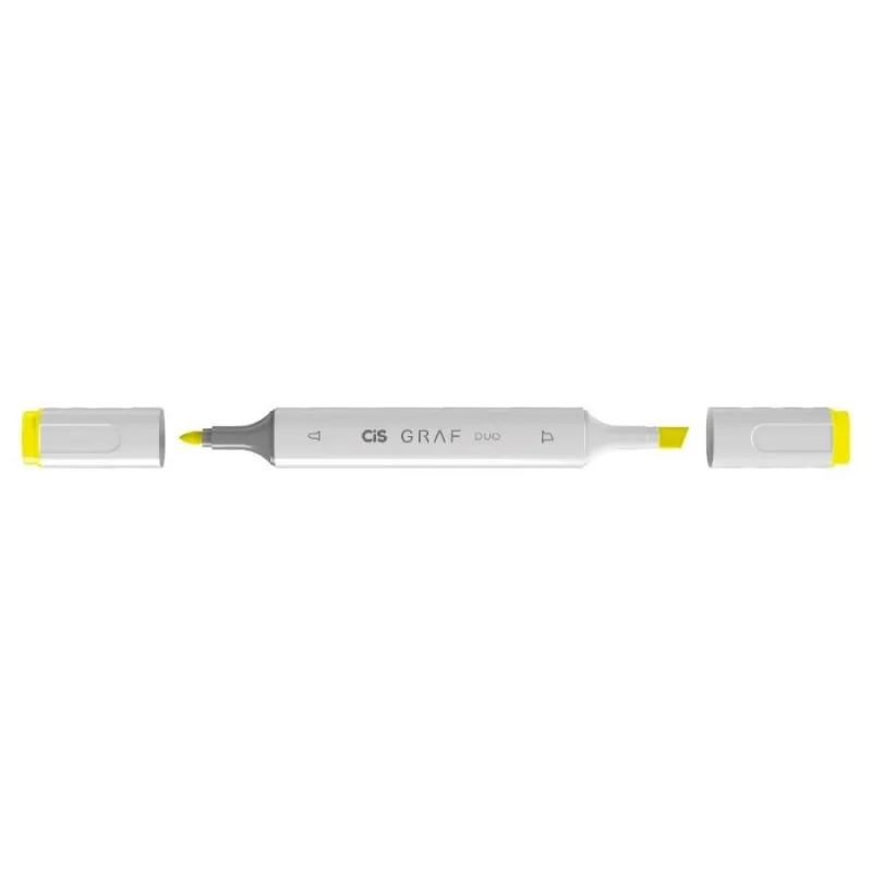 Caneta Graf Duo Marcador Artístico 2 Pontas Yellow - Sertic