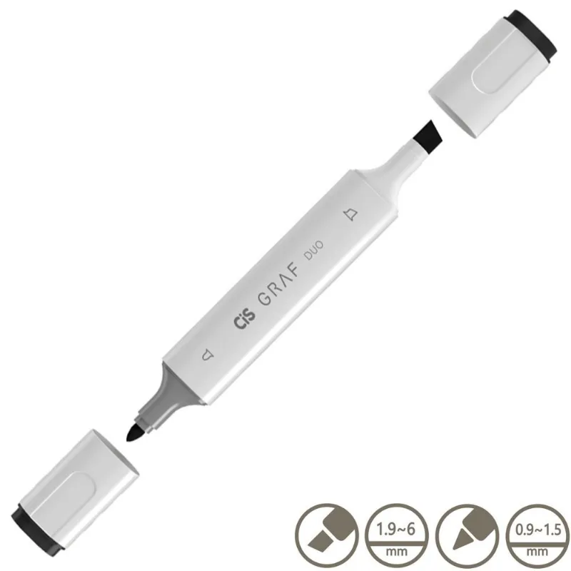 Graf Duo Marcador Artístico 120 Black - Cis