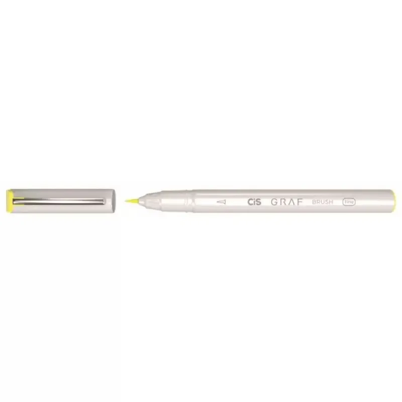 Caneta Graf Brush Fine Marcador Artístico Amarela - Cis