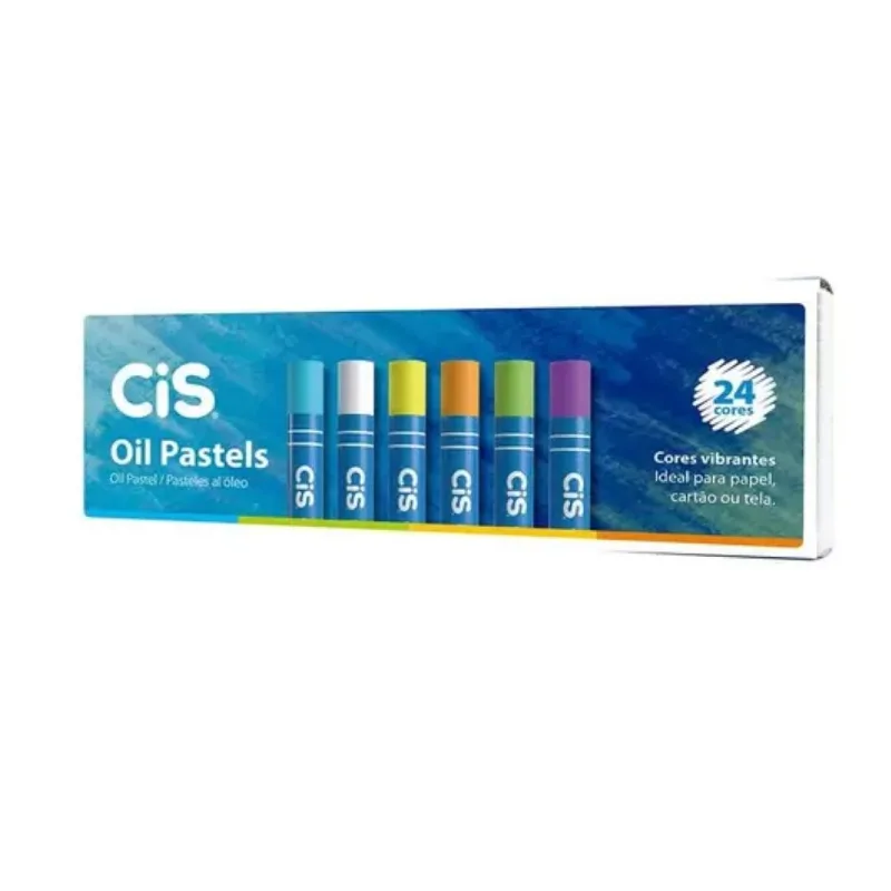 Giz Cera Oleo 24 Cores Oil Pastels Cis