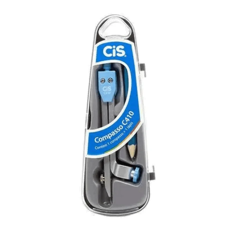 COMPASSO ESCOLAR METALICO C/TIRALINHA 410 R.58.4500 ÚNICA