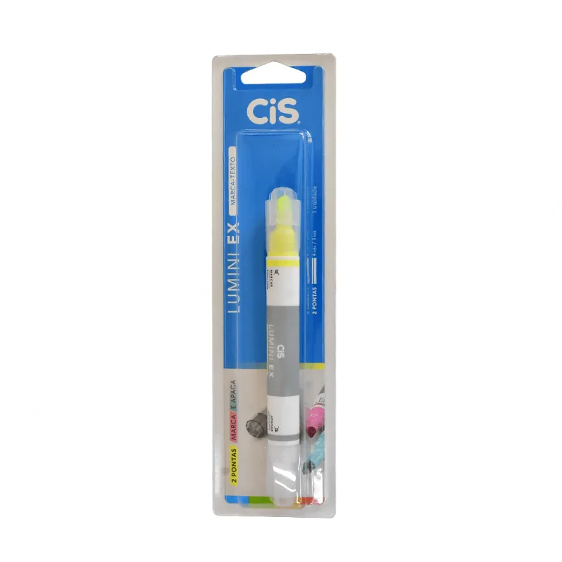 MARCA TEXTO LUMINI EX BLISTER AMARELO R.58.8601 ÚNICA
