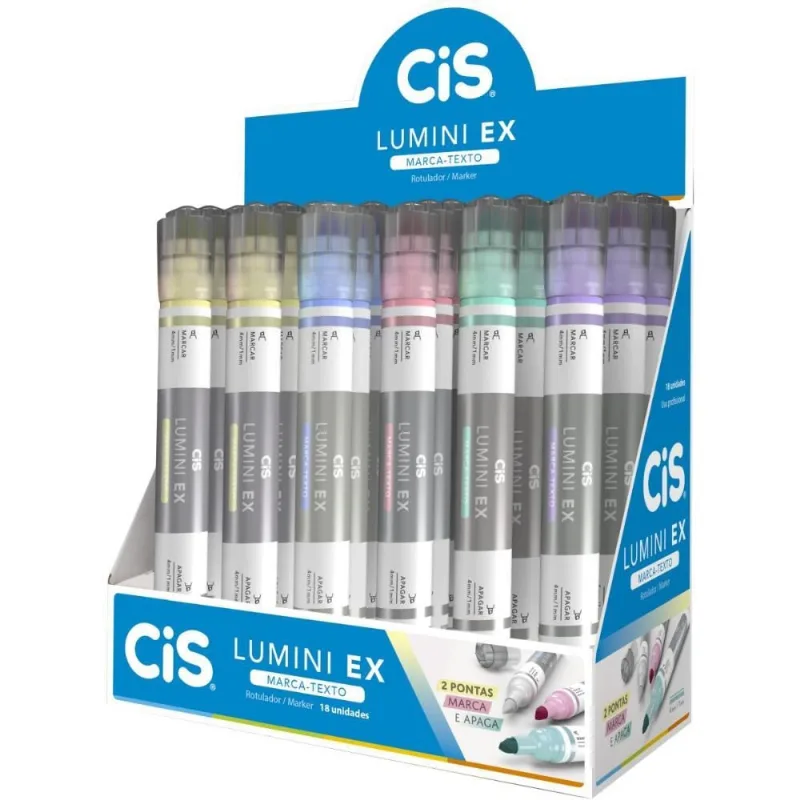 Caneta Marca Texto Lumini EX 5 Cores