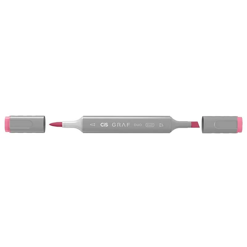 Marcador Artistico Cis Graf Duo Brush Rose Red